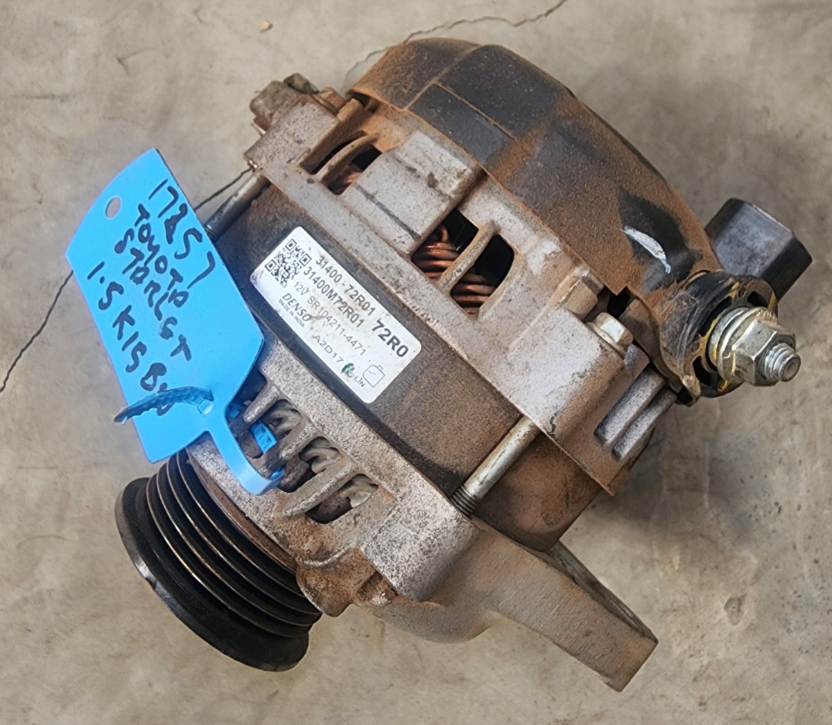Starlet 1.5I Alternator