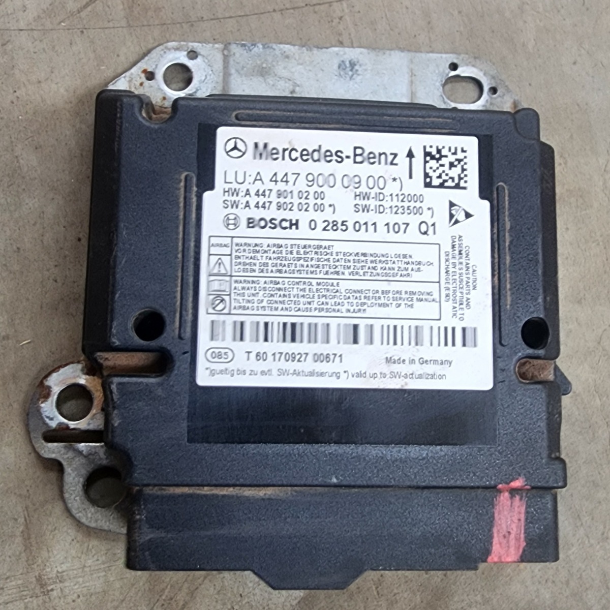 W447 AIRBAG MODULE