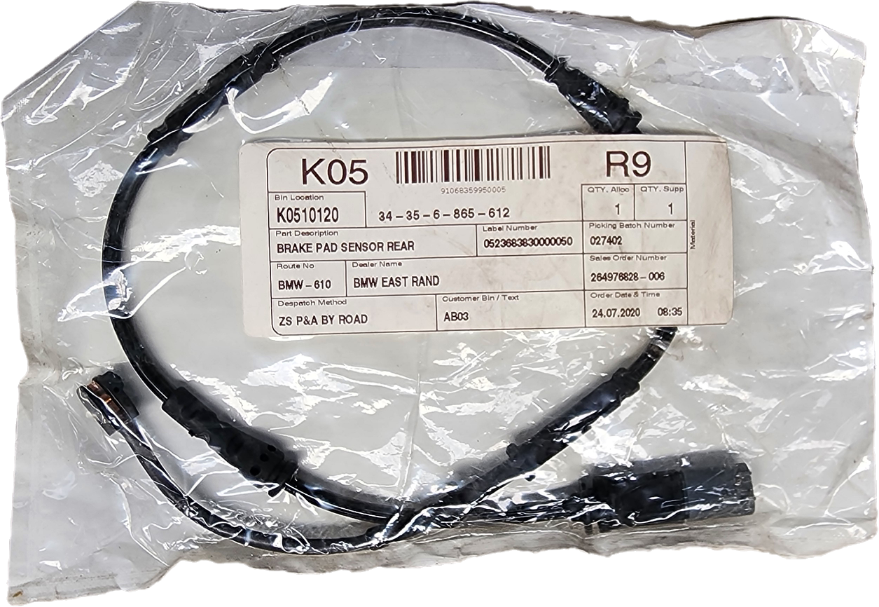 F48 X1 REAR BRAKE PAD SENSOR