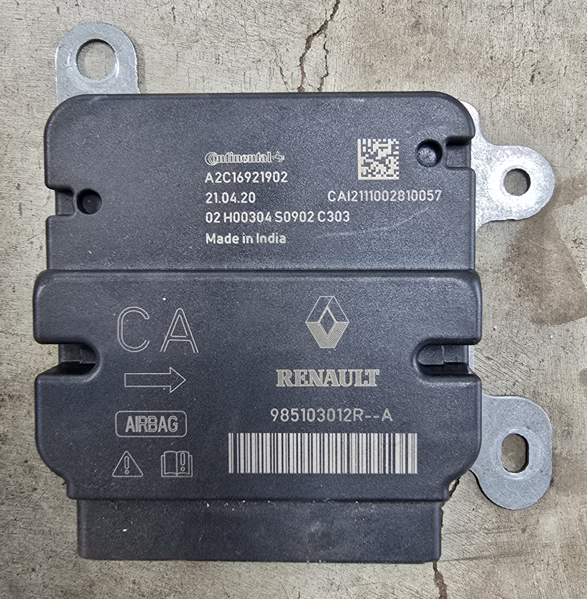 TRIBER AIRBAG CONTROL UNIT
