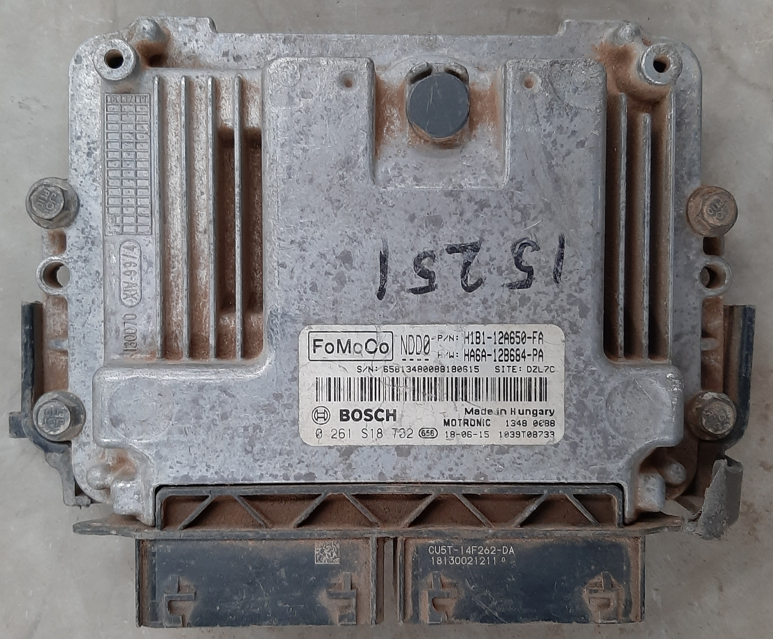 FIESTA 1.0 ECOBOOST ENGINE CONTROL UNIT
