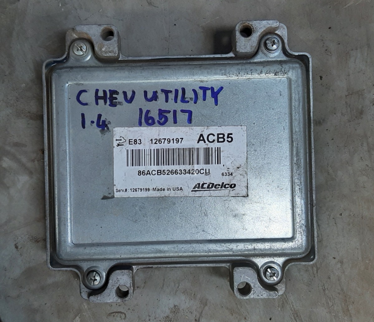 UTILITY 1.4 ENGINE CONTROL UNIT