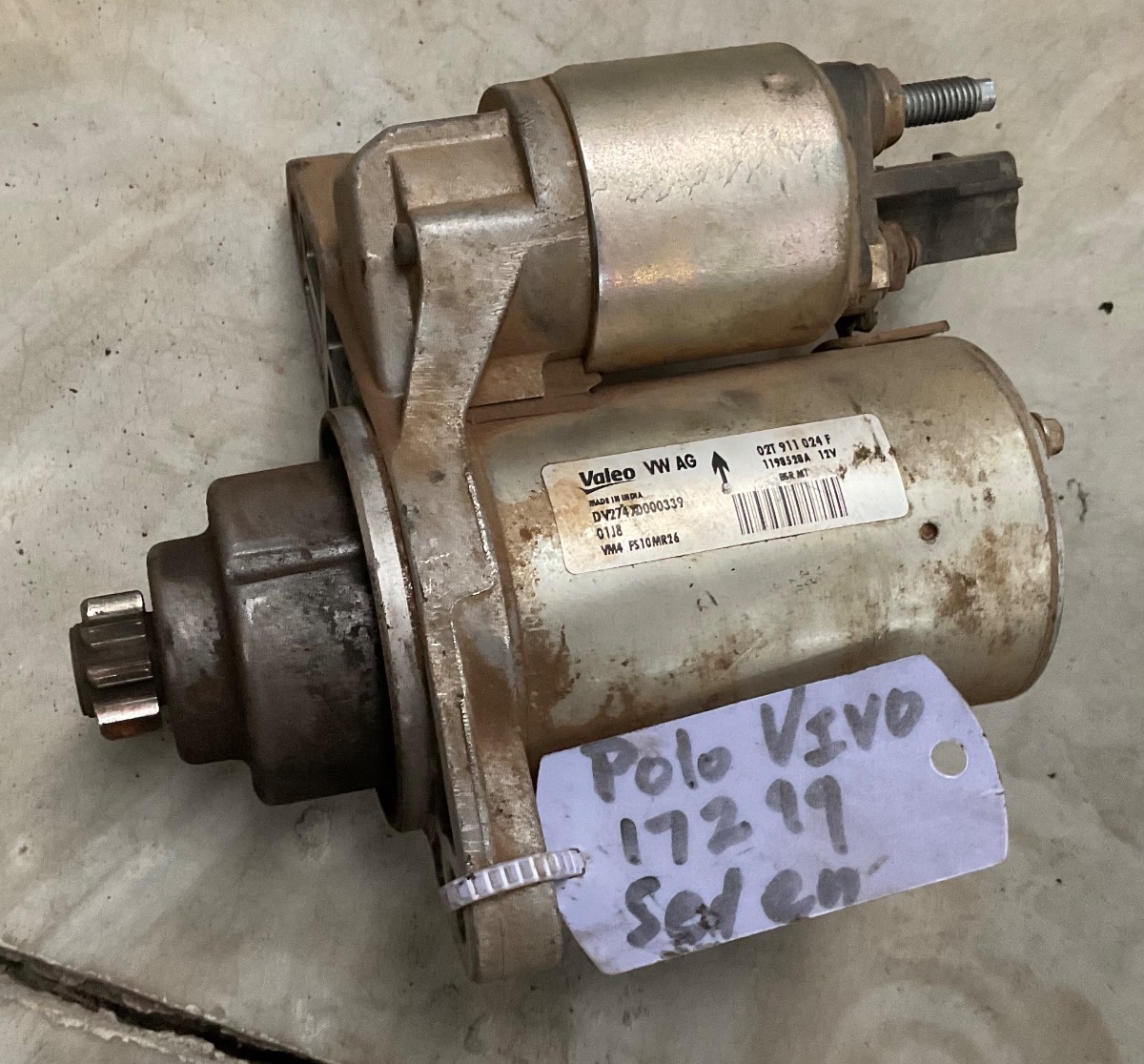 POLO VIVO STARTER MOTOR