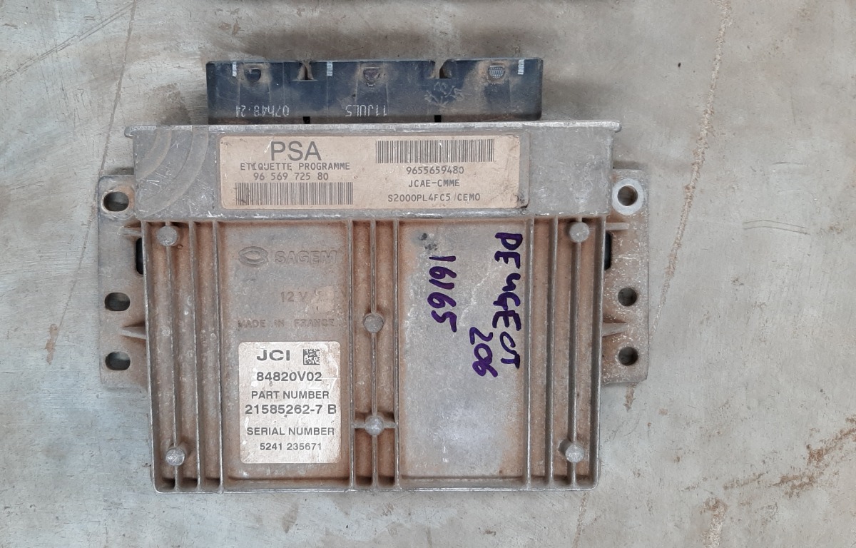 206 1.4 ENGINE CONTROL UNIT