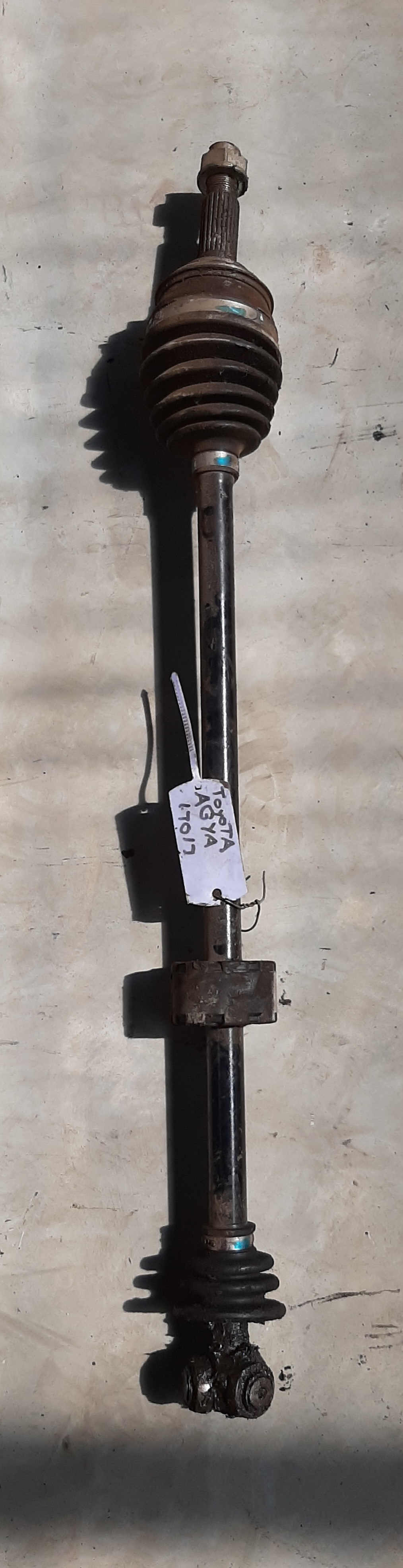 AGYA 1.0 AUTO RIGHT HAND CV SHAFT(NEEDS INNER BOOT)