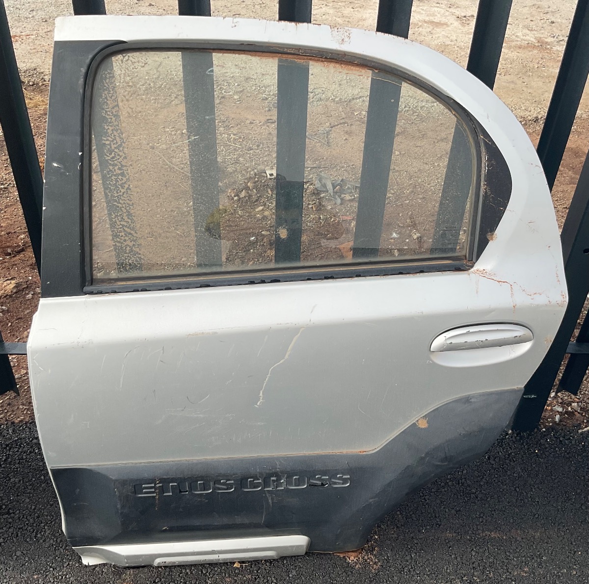 ETIOS CROSS LEFT REAR DOOR SHELL DENTED