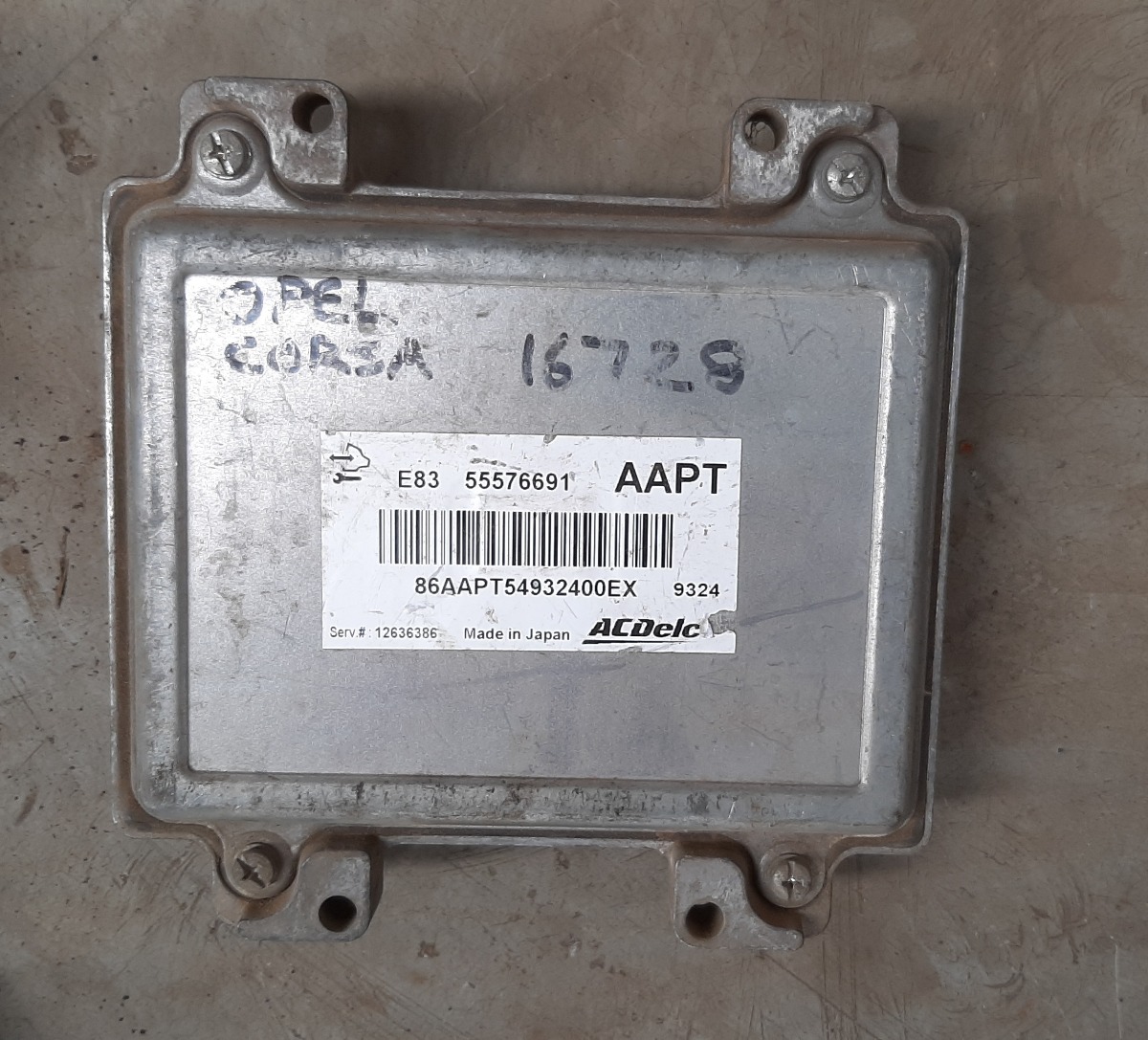 CORSA ESSENTIA 1.4 ENGINE CONTROL UNIT