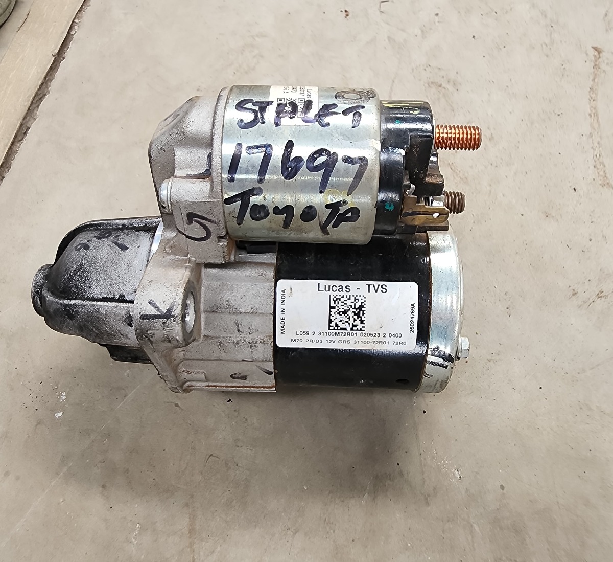 STARLET 1.5i AUTO STARTER MOTOR