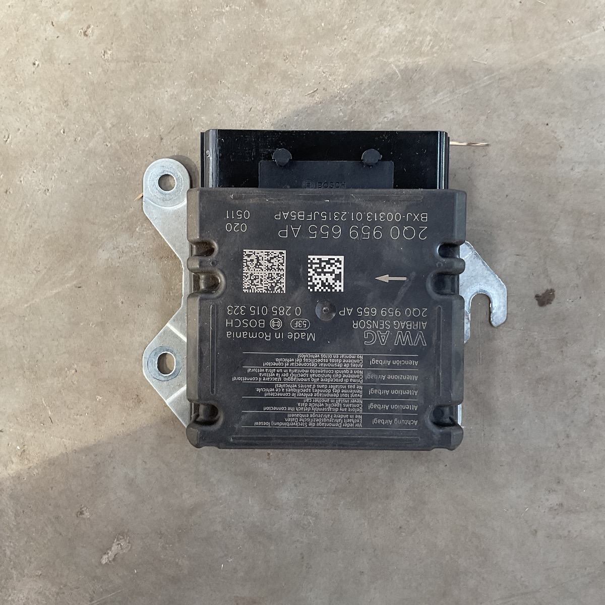 Polo/Comfortline Airbag Control Unit Left Electric CONTROL MODULE