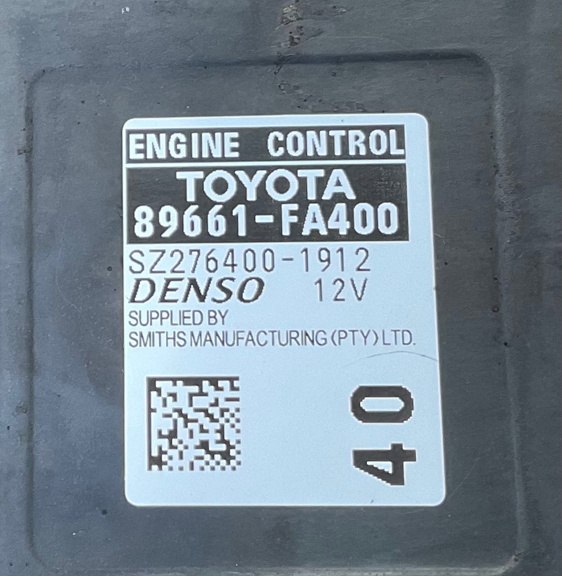 HILUX 2.4 GD-6 A/T D/C ENGINE CONTROL UNIT - ECU