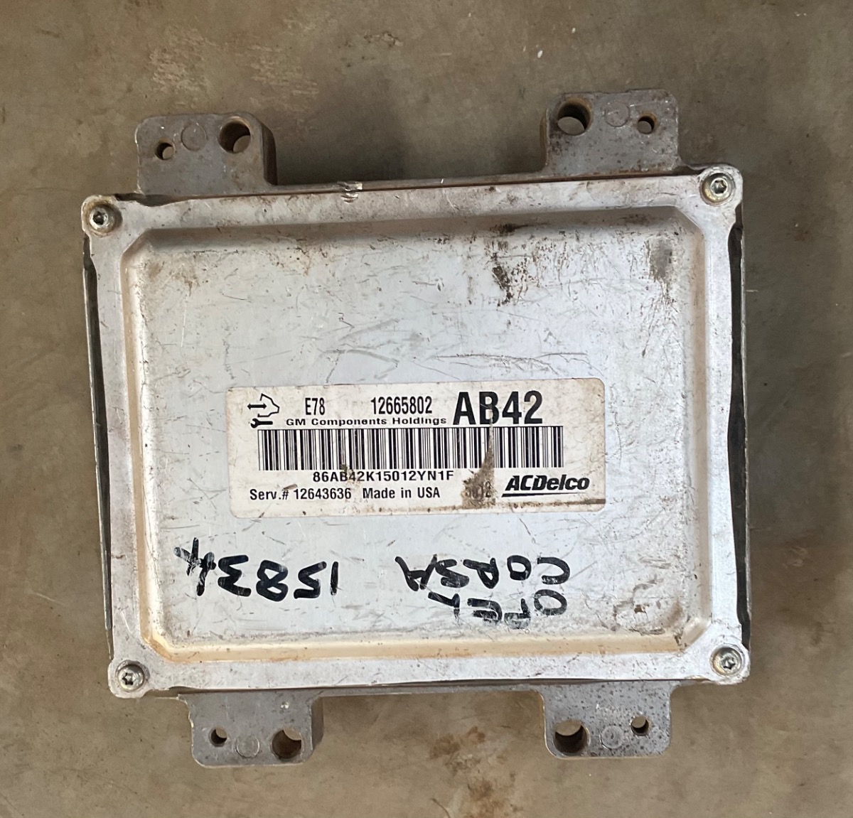 CORSA 1.4 ENJOY A/T  ENGINE CONTROL UNIT - ECU