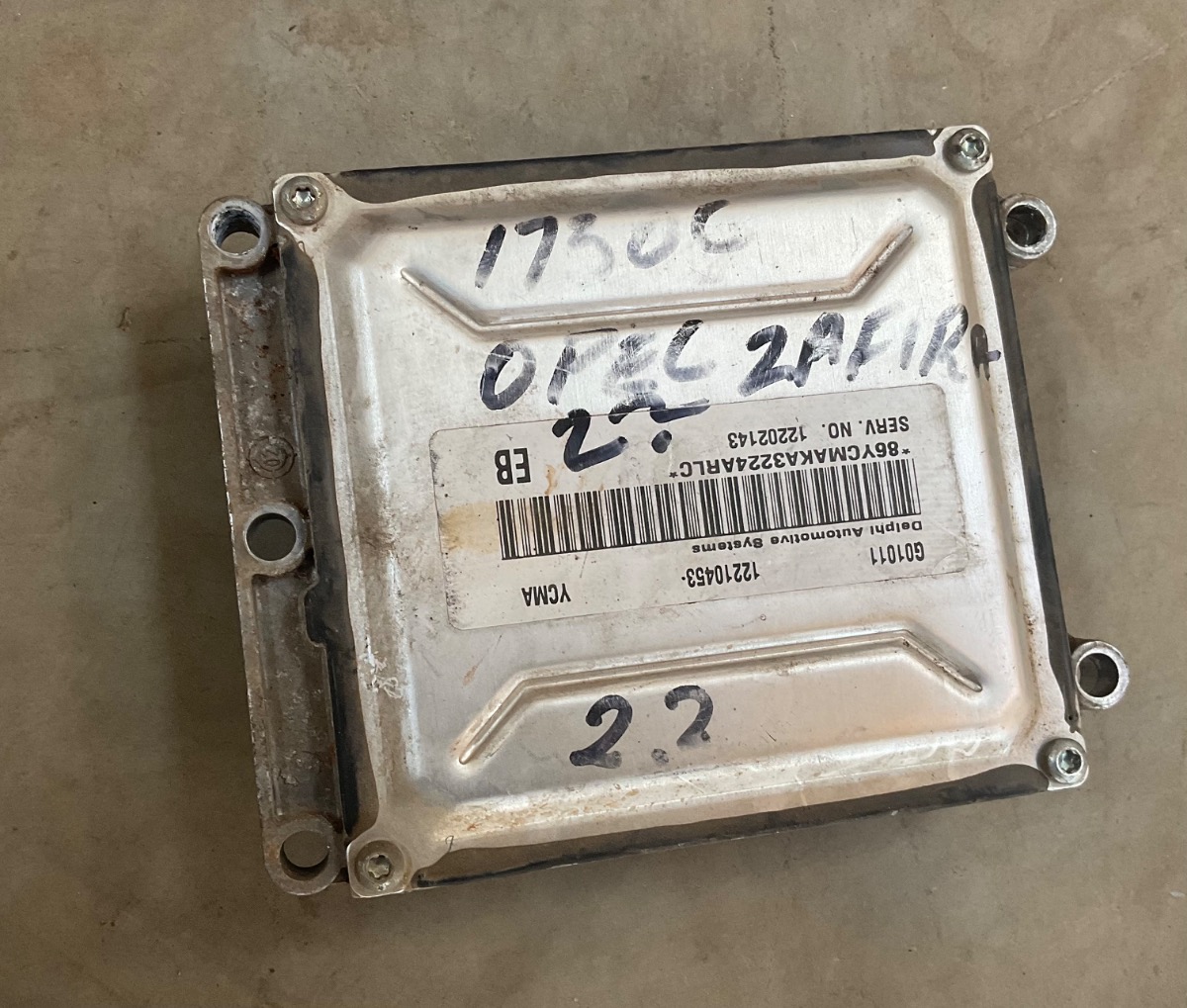 ZAFIRA 2.2 ENGINE CONTROL UNIT - ECU