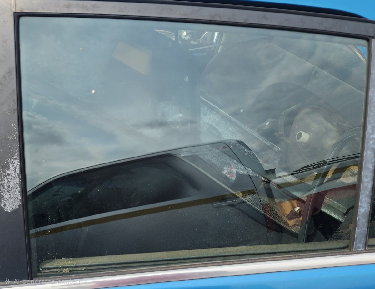 TIIDA LEFT REAR DOOR GLASS