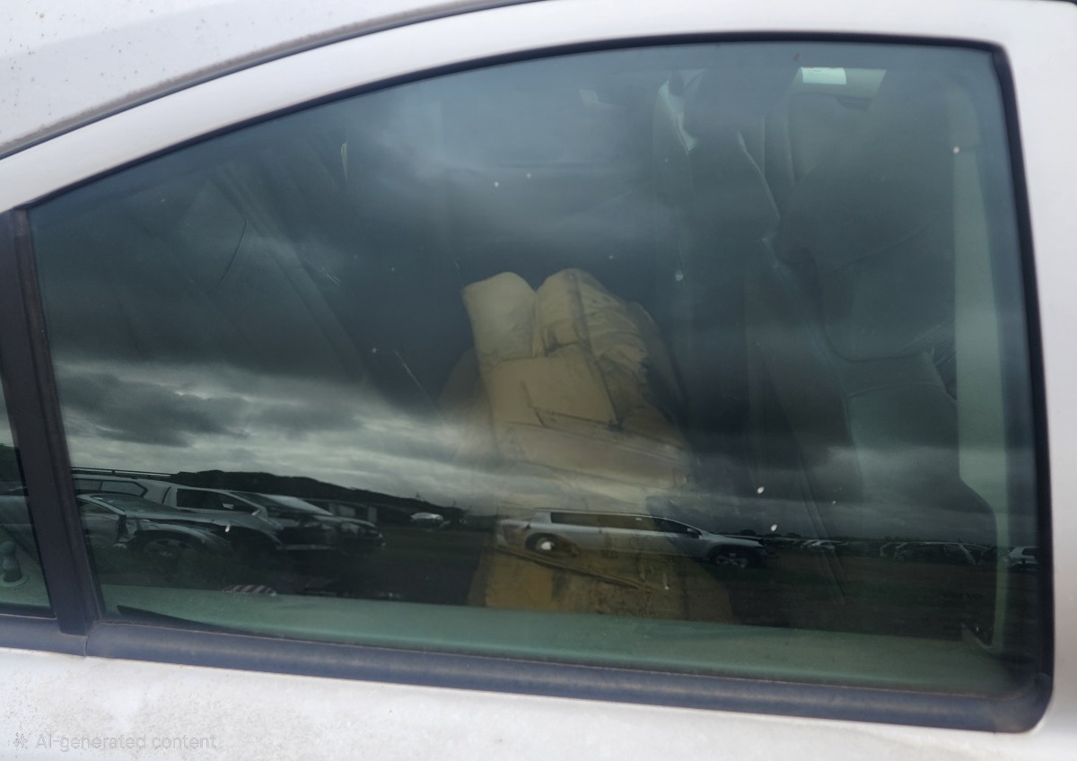S60 RIGHT REAR DOOR GLASS