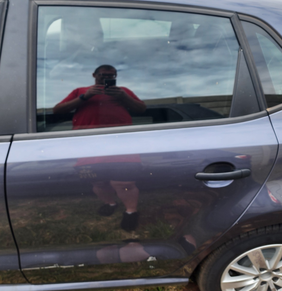 POLO MK2 LEFT REAR DOOR (SHELL) DAMAGED