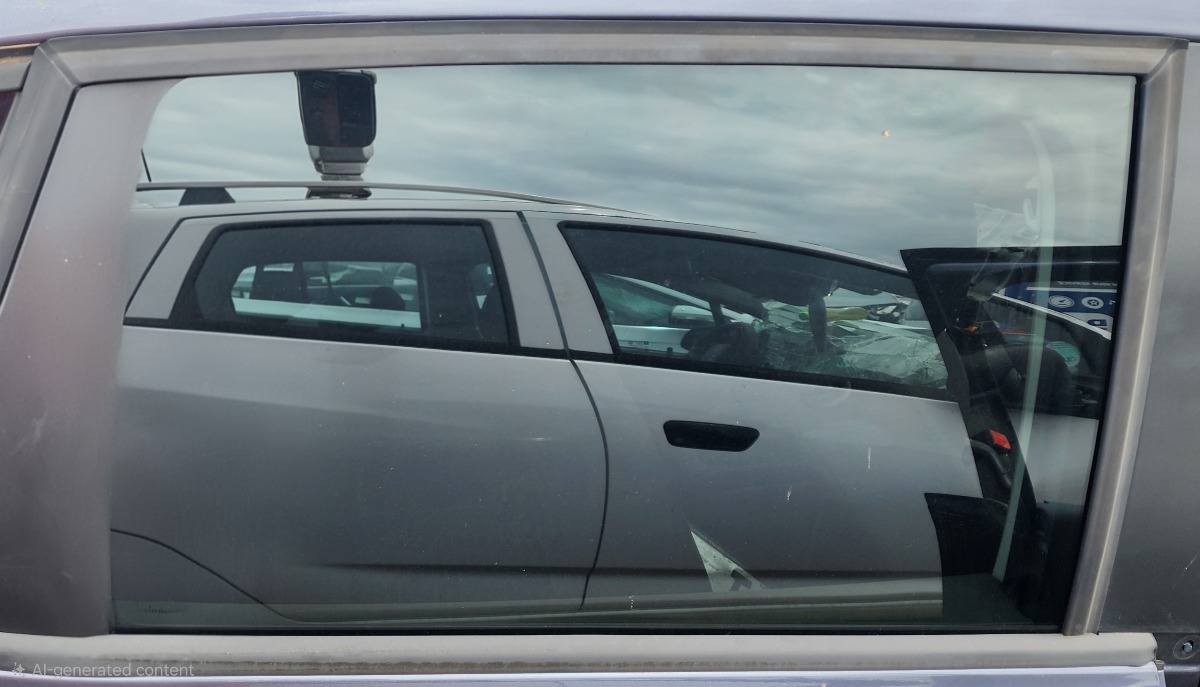POLO MK2 VIVO RIGHT REAR DOOR GLASS
