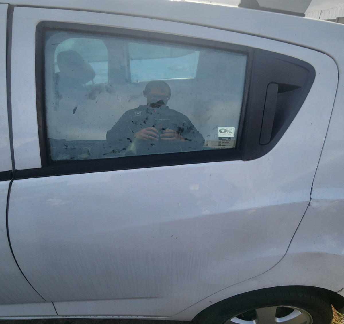 SPARK LEFT REAR DOOR (SHELL)