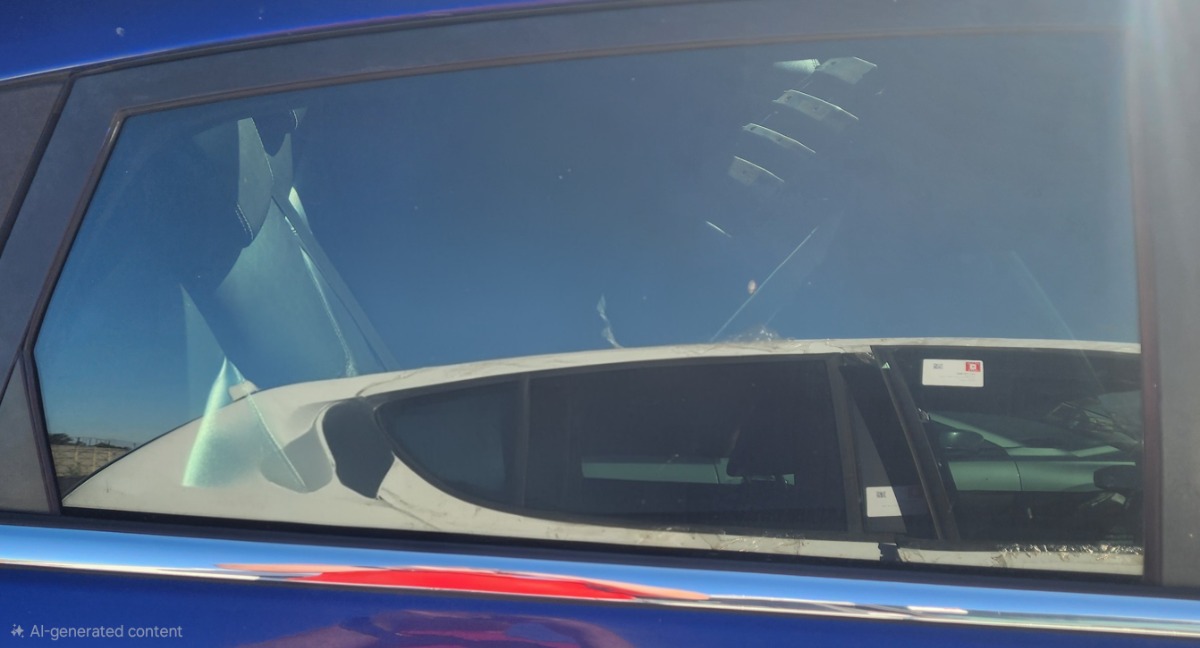FIESTA ECOBOOST RIGHT REAR DOOR GLASS
