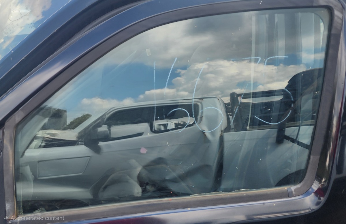 NAVARA LEFT FRONT DOOR GLASS