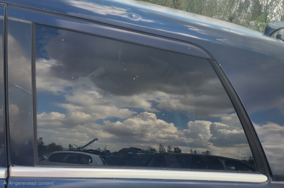 W164 LEFT REAR BODY GLASS