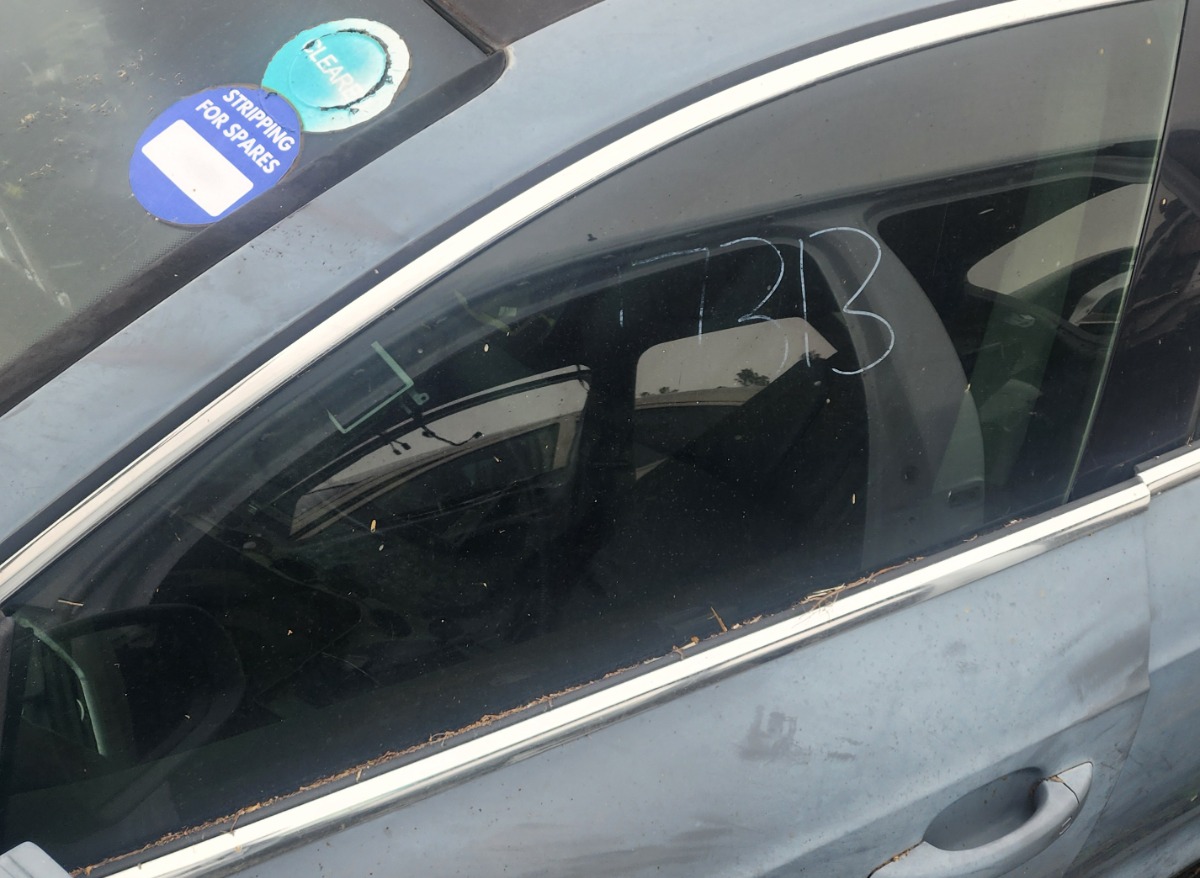 A5 LEFT FRONT DOOR GLASS