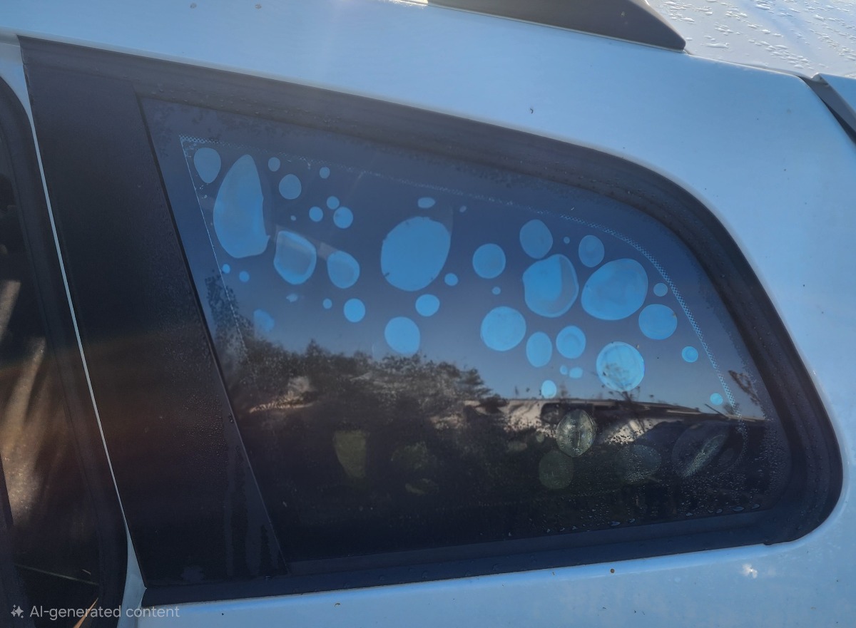 E83 LEFT REAR BODY GLASS