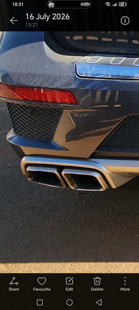W166 GL63 LEFT REAR TAIL PIPE EXTENSION