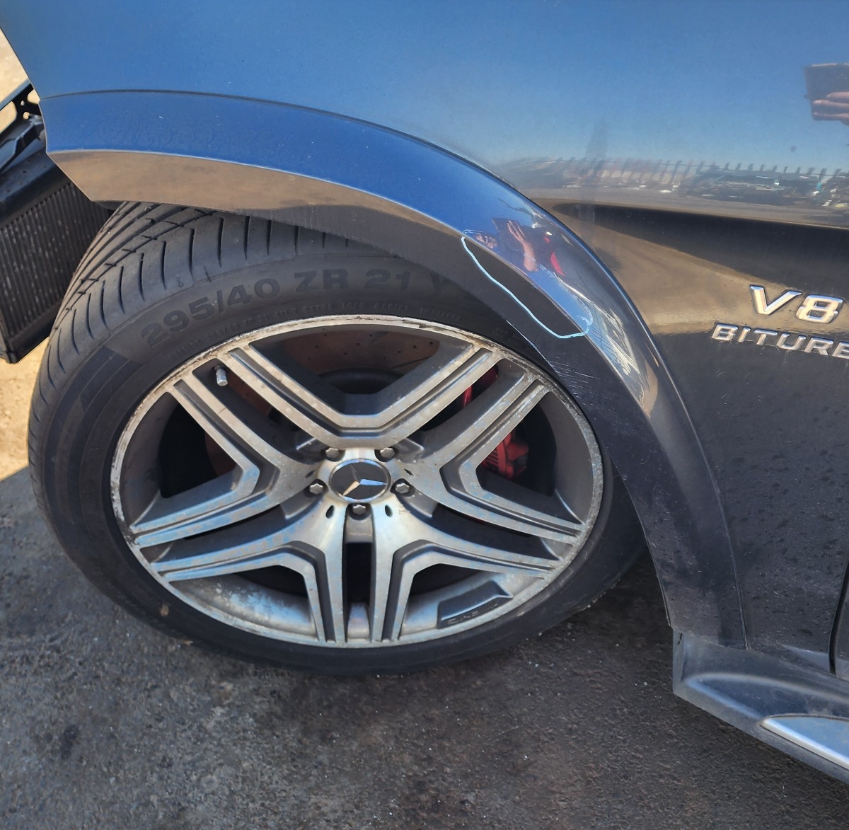 W166 GL63 FRONT LEFT WHEEL ARCH