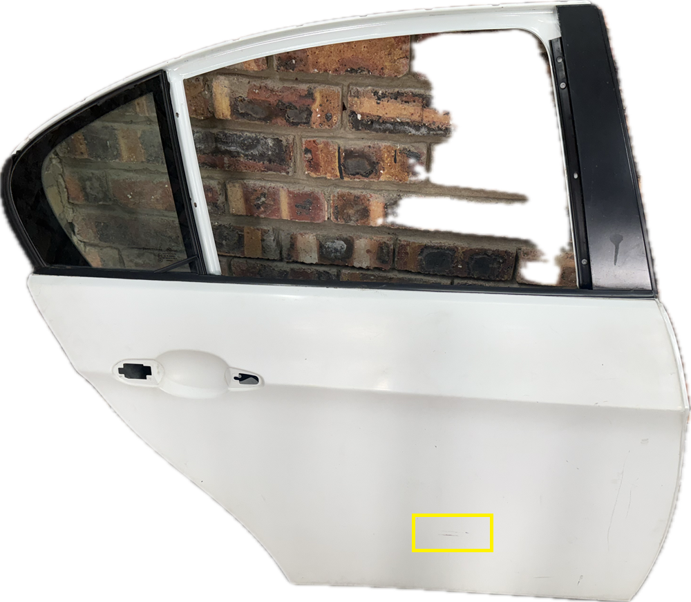 BMW E90 320i-M3/320 D R/R DOOR SHELL - HAS DENT