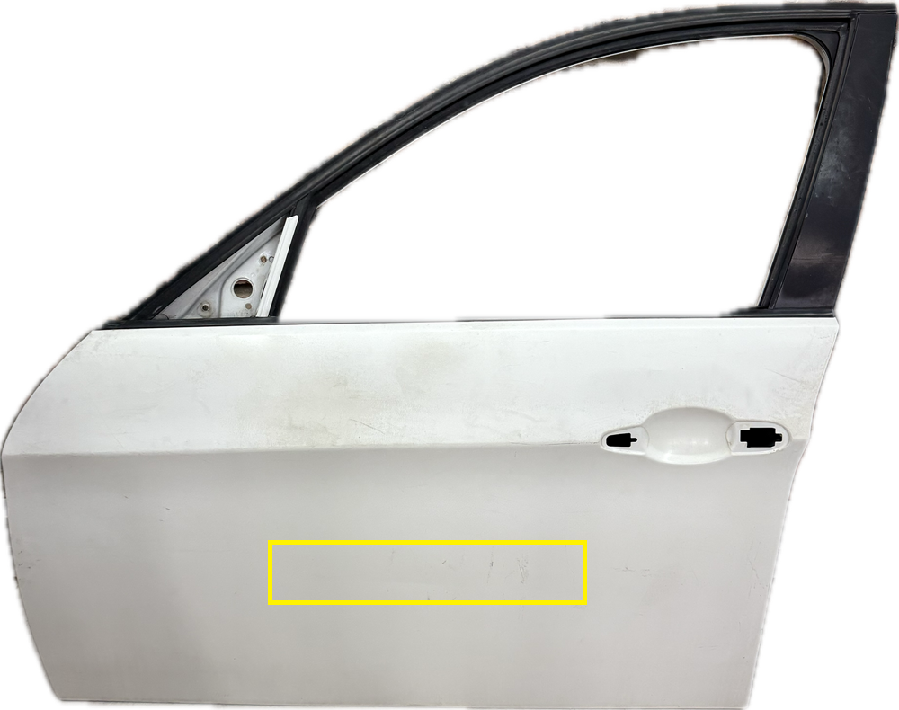 BMW E90 320i-M3 Left Front Door SHELL - HAS CREASE DENT