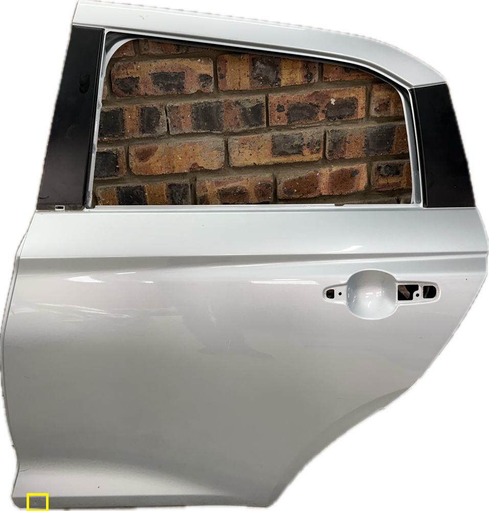 SWIFT LEFT REAR DOOR SHELL - HAS SMALL DENT